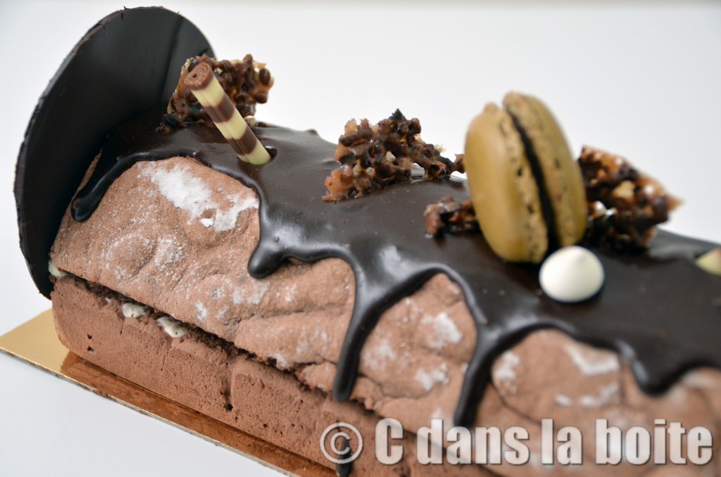détail bûche de noel